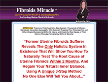 Tablet Screenshot of fibroidsmiracle.com